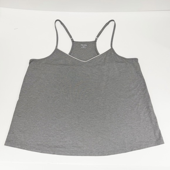 State of Day Tops - State of Day Shirt Womens XL Gray Racerback Camisole Tank Top NWT